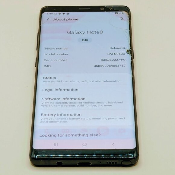 Samsung Galaxy Note8 64GB Black (Unlocked) #17*** - Picture 6 of 7